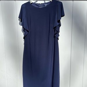 Chaps Navy Blue Cocktail Dress, size L